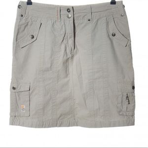 Giga Dx Streetwear Gray Cargo Mini Skirt Size38/8
